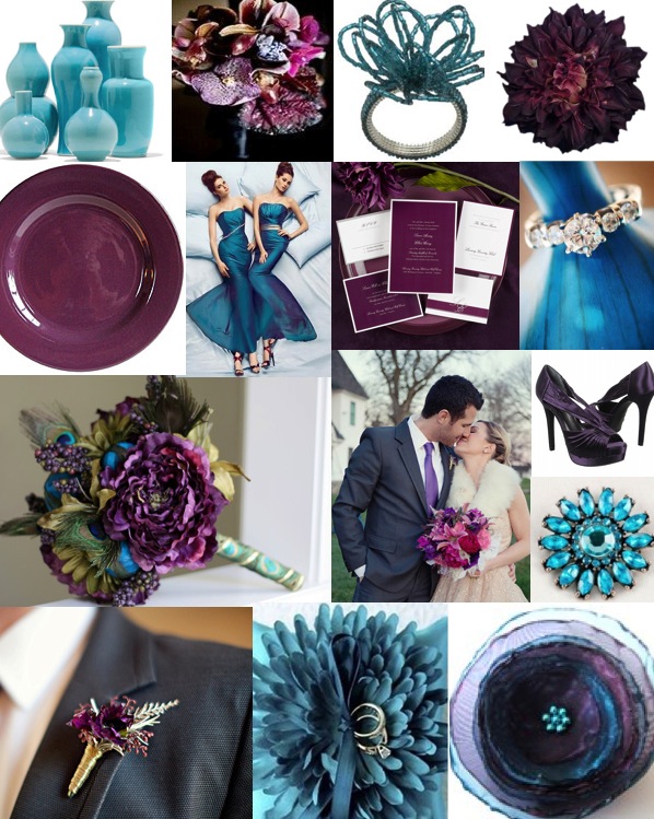 wedding color combinations with teal